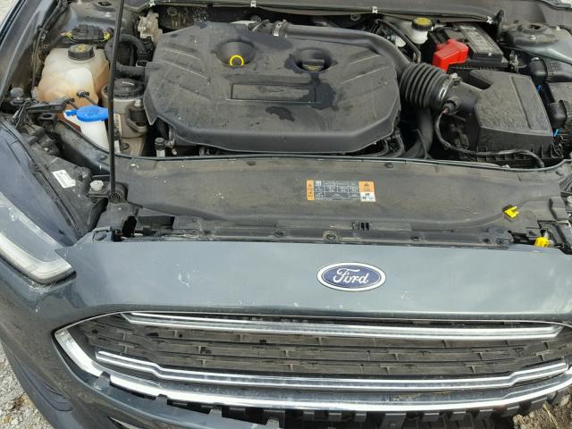 3FA6P0K94FR196198 - 2015 FORD FUSION TIT CHARCOAL photo 7