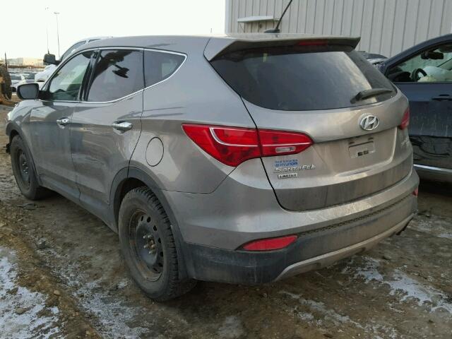 5XYZUDLA4DG095220 - 2013 HYUNDAI SANTA FE S GRAY photo 3