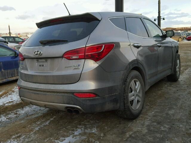 5XYZUDLA4DG095220 - 2013 HYUNDAI SANTA FE S GRAY photo 4