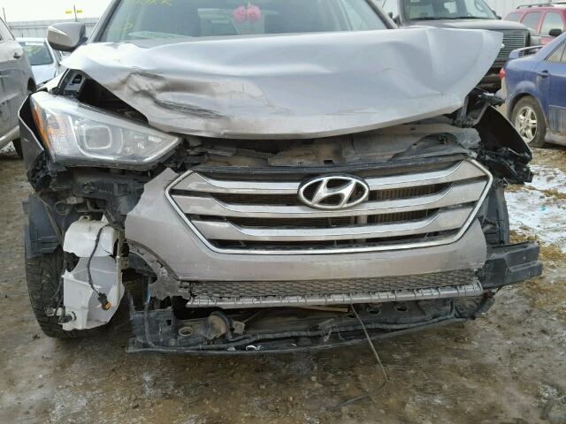 5XYZUDLA4DG095220 - 2013 HYUNDAI SANTA FE S GRAY photo 9