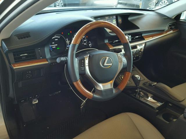 JTHBW1GG0F2082047 - 2015 LEXUS ES 300H GRAY photo 9