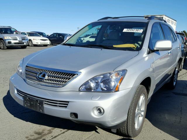 JTJHW31U582063547 - 2008 LEXUS RX 400H SILVER photo 2