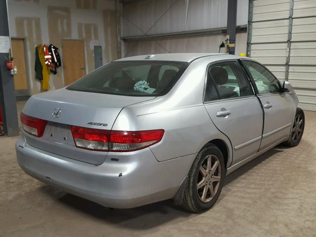 1HGCM66514A012604 - 2004 HONDA ACCORD EX SILVER photo 4