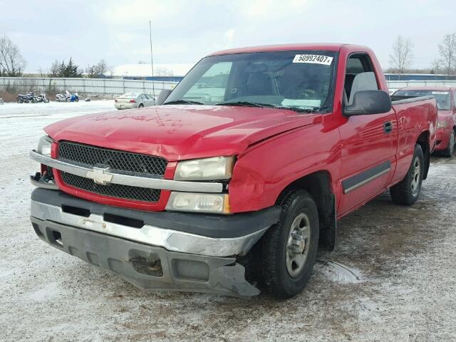 1GCEC14X93Z297943 - 2003 CHEVROLET SILVERADO RED photo 2