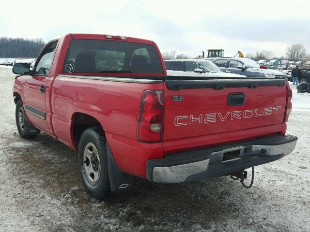 1GCEC14X93Z297943 - 2003 CHEVROLET SILVERADO RED photo 3