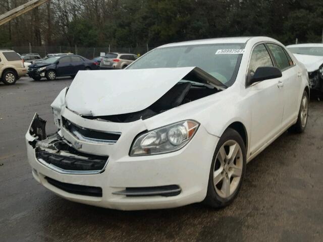 1G1ZG57B69F145702 - 2009 CHEVROLET MALIBU LS WHITE photo 2