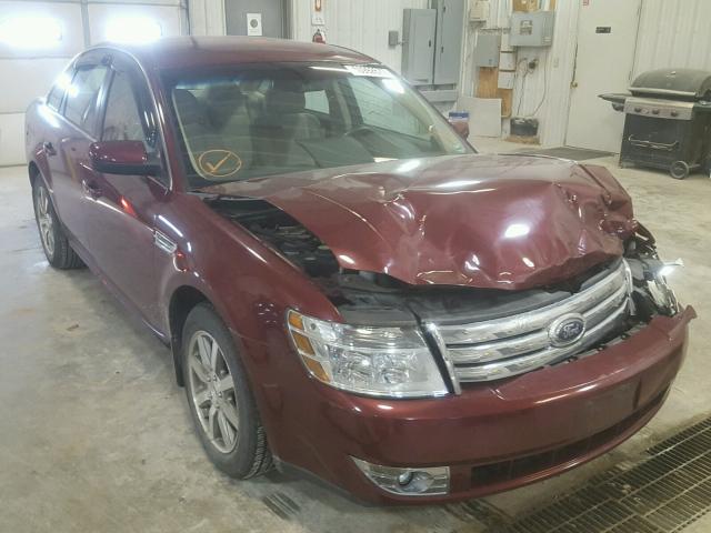 1FAHP24W38G157376 - 2008 FORD TAURUS SEL MAROON photo 1