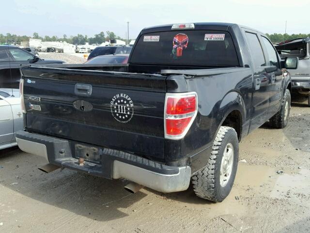 1FTEW1C81AFA14371 - 2010 FORD F150 SUPER BLACK photo 4