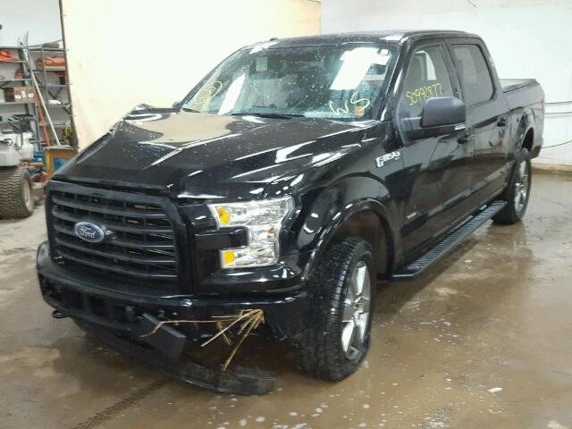 1FTEW1EP0GFC99111 - 2016 FORD F150 SUPER BLACK photo 2