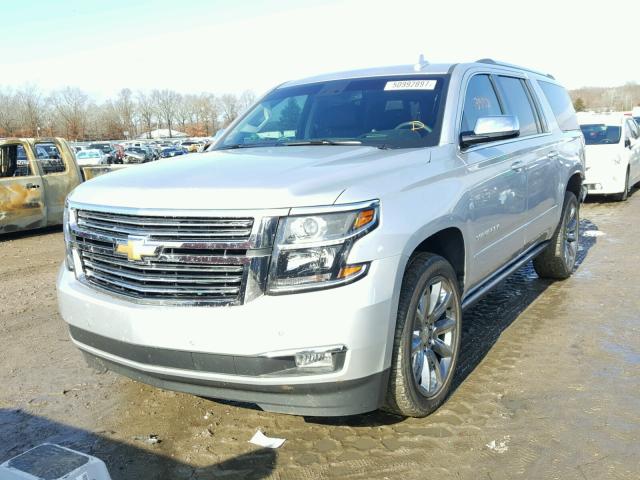 1GNSKJKC1HR324198 - 2017 CHEVROLET SUBURBAN K SILVER photo 2