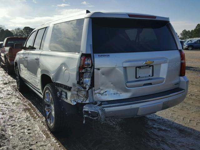 1GNSKJKC1HR324198 - 2017 CHEVROLET SUBURBAN K SILVER photo 3