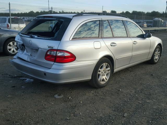 WDBUH87J86X177837 - 2006 MERCEDES-BENZ E 350 4MAT SILVER photo 4