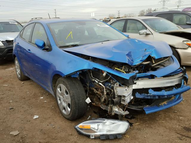 1C3CDFAA5GD506717 - 2016 DODGE DART SE BLUE photo 1