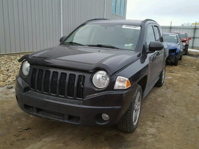 1J8FF47W88D666272 - 2008 JEEP COMPASS SP BLACK photo 2