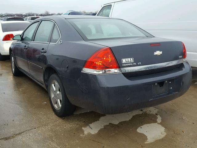 2G1WT58K981312153 - 2008 CHEVROLET IMPALA LT CHARCOAL photo 3