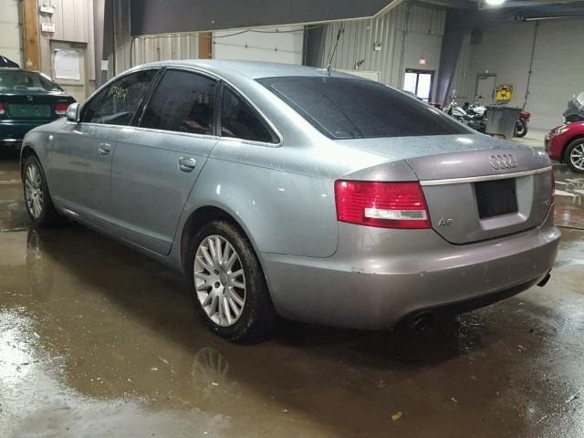 WAUDH74F87N056263 - 2007 AUDI A6 3.2 QUA SILVER photo 3