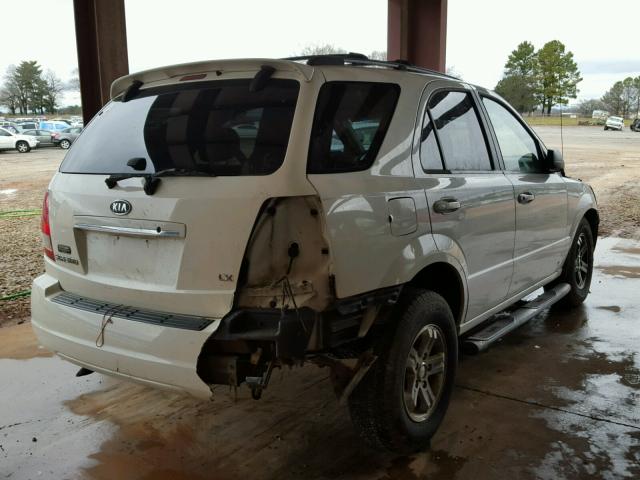 KNDJD733865594470 - 2006 KIA SORENTO EX WHITE photo 4