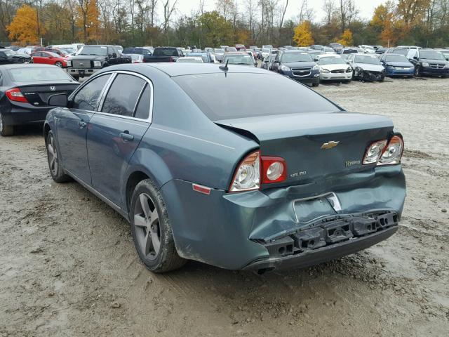 1G1ZF57529F111656 - 2009 CHEVROLET MALIBU HYB ტალღისფერი ფოტო 3