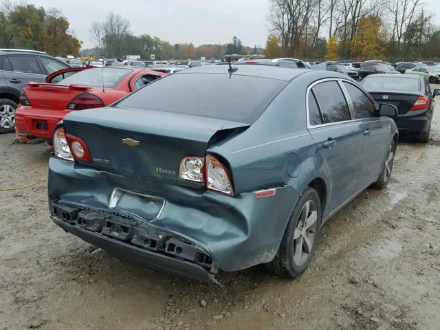 1G1ZF57529F111656 - 2009 CHEVROLET MALIBU HYB TEAL photo 4