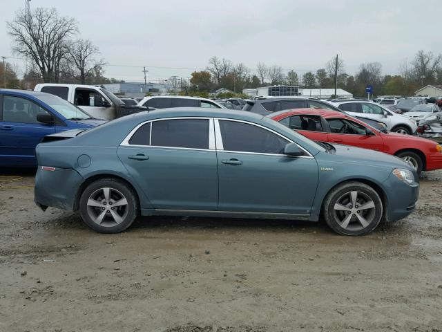 1G1ZF57529F111656 - 2009 CHEVROLET MALIBU HYB TEAL photo 9