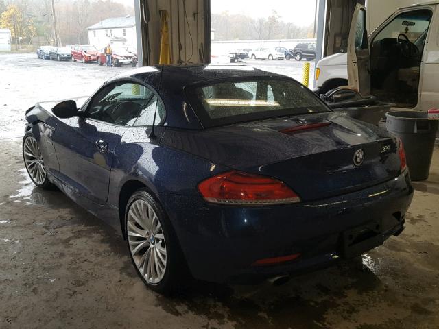 WBALM735X9E164757 - 2009 BMW Z4 SDRIVE3 BLUE photo 3