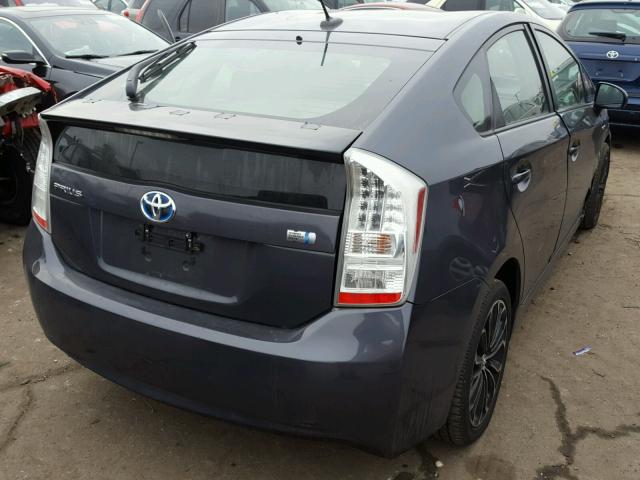 JTDKN3DU4A1007828 - 2010 TOYOTA PRIUS CHARCOAL photo 4