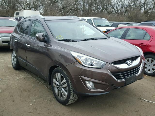 KM8JU3AG8EU814771 - 2014 HYUNDAI TUCSON GLS BROWN photo 1