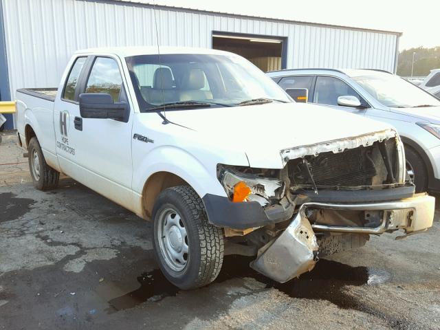 1FTEX1CW9AKE06906 - 2010 FORD F150 SUPER WHITE photo 1