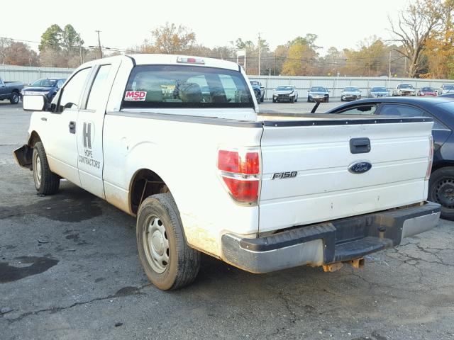 1FTEX1CW9AKE06906 - 2010 FORD F150 SUPER WHITE photo 3