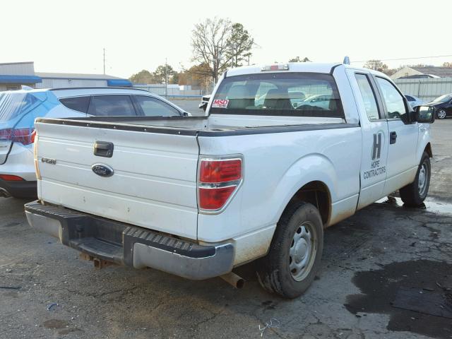 1FTEX1CW9AKE06906 - 2010 FORD F150 SUPER WHITE photo 4