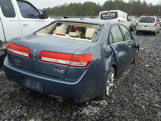 3LNHL2GC1BR766419 - 2011 LINCOLN MKZ BLUE photo 4