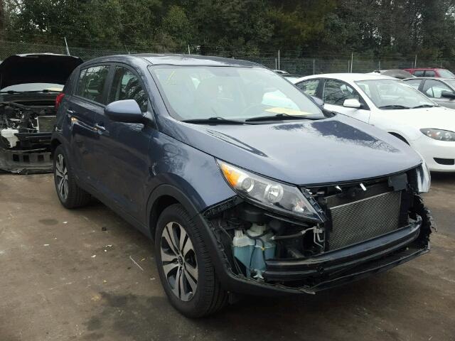 KNDPB3A22B7067560 - 2011 KIA SPORTAGE L BLUE photo 1