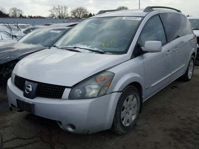 5N1BV28U46N113244 - 2006 NISSAN QUEST S SILVER photo 2