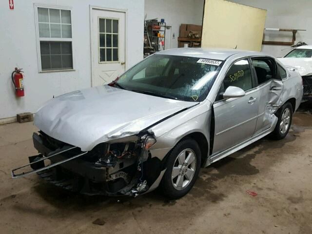 2G1WT57K291258844 - 2009 CHEVROLET IMPALA 1LT SILVER photo 2