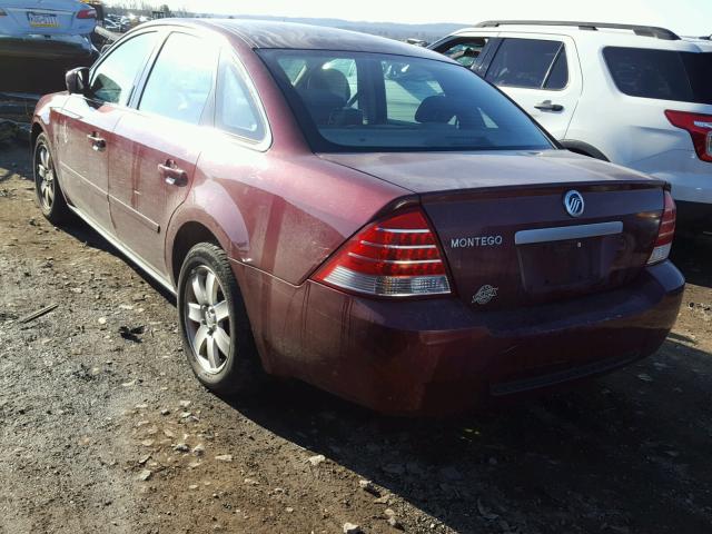 1MEFM401X5G613206 - 2005 MERCURY MONTEGO LU MAROON photo 3