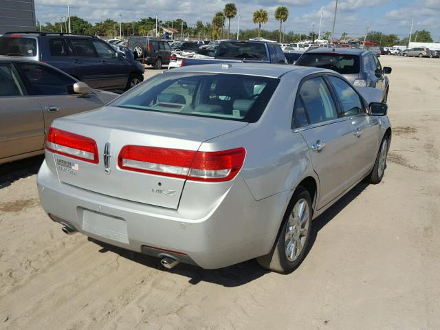 3LNHL2GC0AR750839 - 2010 LINCOLN MKZ GRAY photo 4