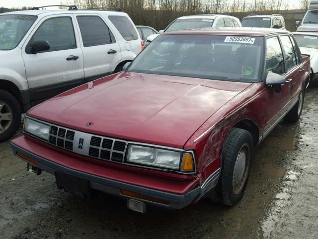 1G3CV45C0L4313174 - 1990 OLDSMOBILE 98 REGENCY MAROON photo 2