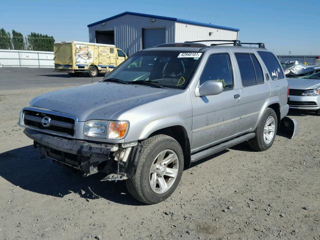 JN8DR09Y22W733767 - 2002 NISSAN PATHFINDER SILVER photo 2