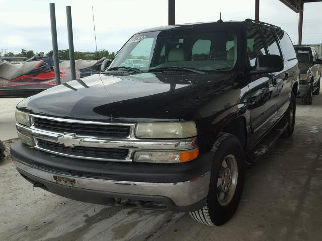 3GNFK16ZX2G318861 - 2002 CHEVROLET SUBURBAN K BLACK photo 2