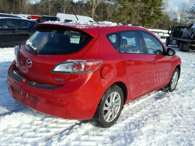 JM1BL1LP4D1797027 - 2013 MAZDA 3 I RED photo 4