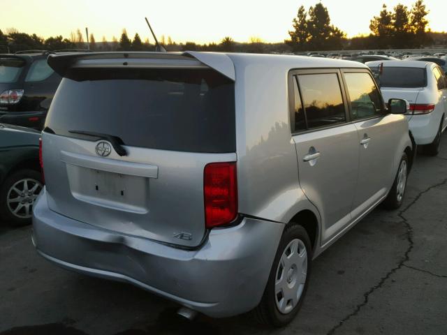 JTLKE50E981005596 - 2008 TOYOTA SCION XB SILVER photo 4