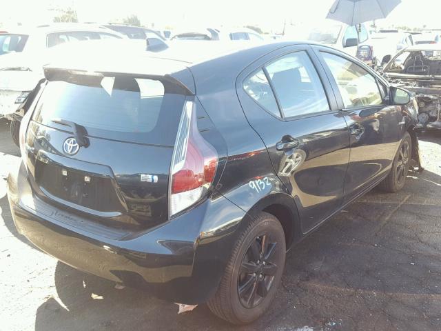 JTDKDTB33G1120935 - 2016 TOYOTA PRIUS C BLACK photo 4