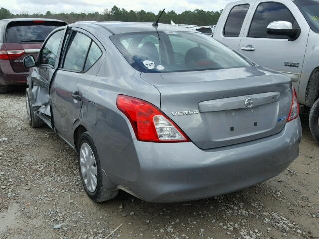 3N1CN7AP8CL919564 - 2012 NISSAN VERSA S SILVER photo 3