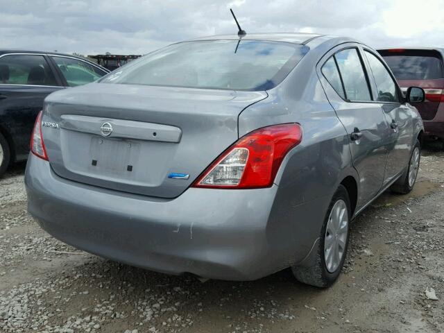 3N1CN7AP8CL919564 - 2012 NISSAN VERSA S SILVER photo 4