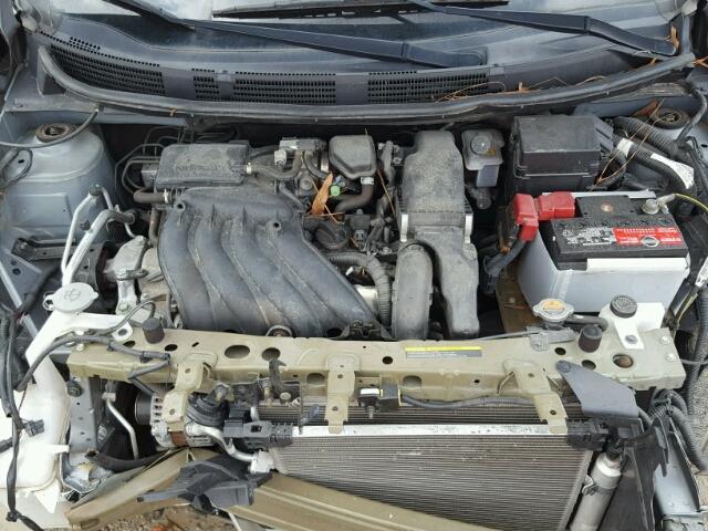 3N1CN7AP8CL919564 - 2012 NISSAN VERSA S SILVER photo 7