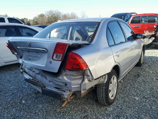 2HGES15523H586454 - 2003 HONDA CIVIC LX SILVER photo 4