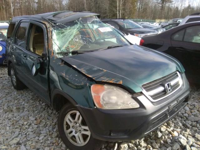 JHLRD78882C013422 - 2002 HONDA CR-V EX GREEN photo 1