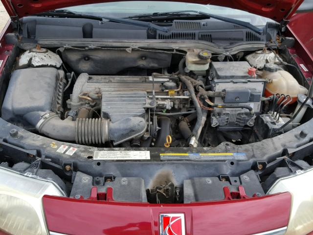 1G8AJ52F04Z114186 - 2004 SATURN ION LEVEL MAROON photo 7