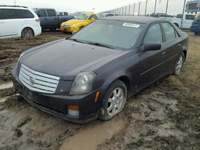 1G6DM57T060174259 - 2006 CADILLAC CTS BLACK photo 2