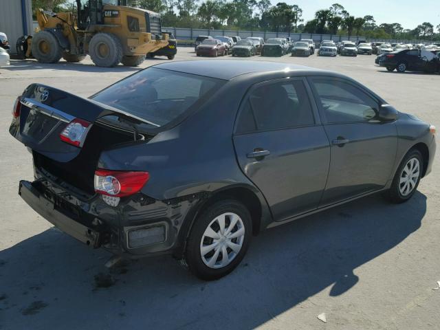 2T1BU4EE6DC944048 - 2013 TOYOTA COROLLA BA GRAY photo 4